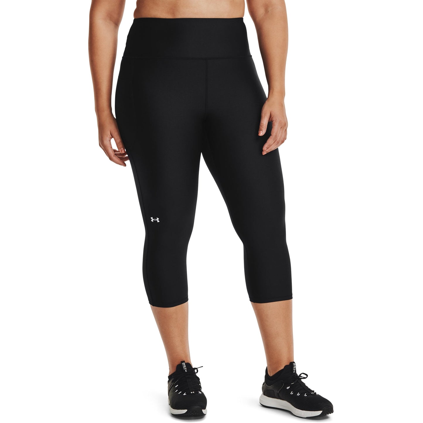 Under Armour Womens UA Heatgear Plus-Size Capris Pant - Black