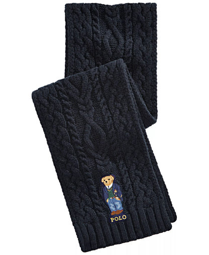 Polo Ralph Lauren Adult Aran St. Andrew Bear Scarf