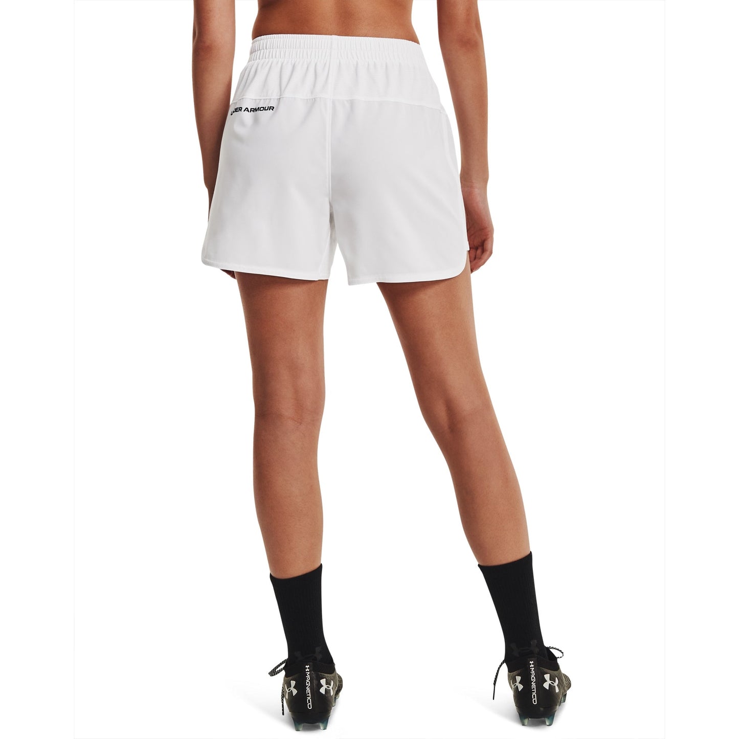 Under Armour Womens UA Accelerate Training Shorts 4.5" - White/Black