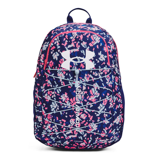 Under Armour Unisex UA Hustle Sport Backpack - Blue/Pink/Blue