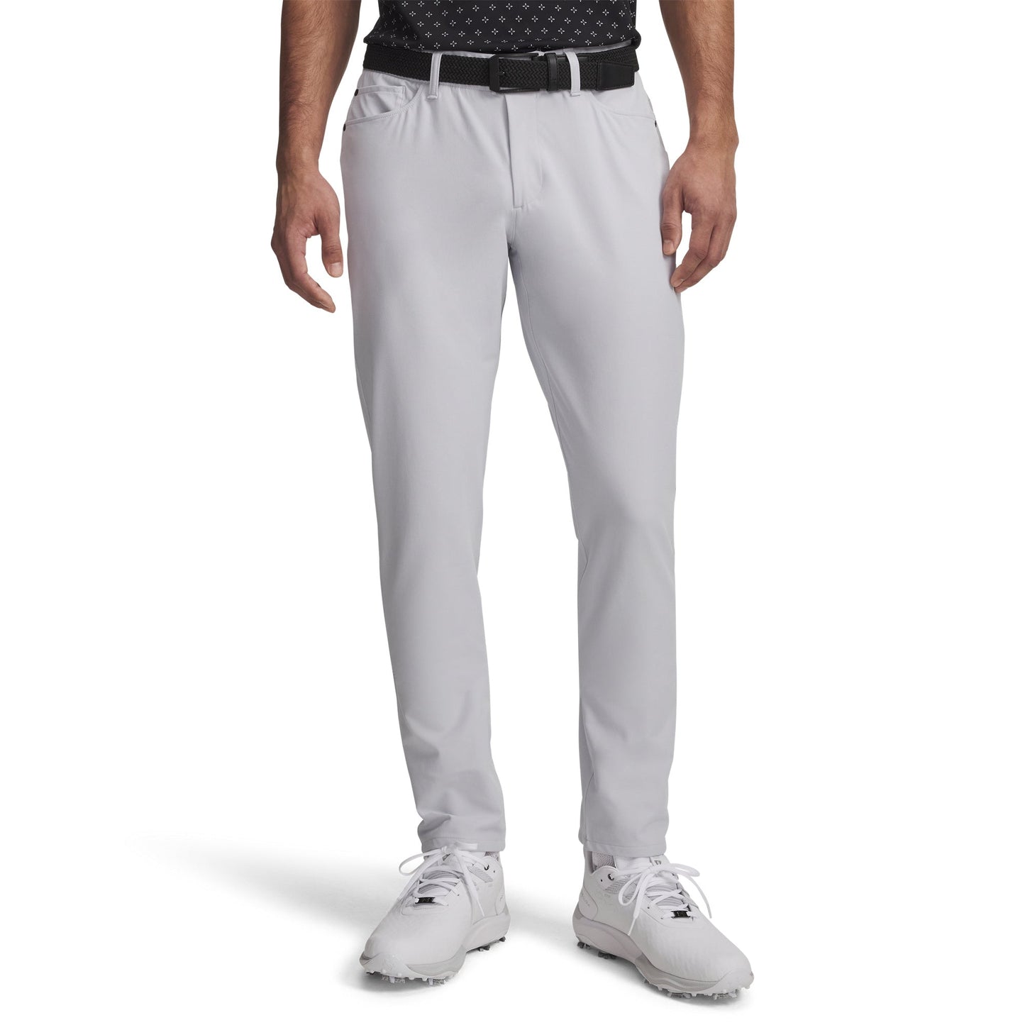 Under Armour Mens UA Drive 5 Pocket Golf Pants - Halo Gray/White