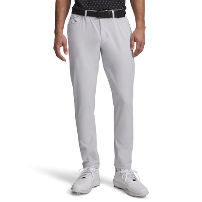 Under Armour Mens UA Drive 5 Pocket Golf Pants - Halo Gray/White