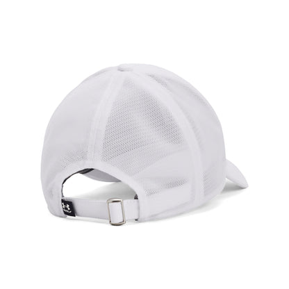 Under Armour Mens UA Iso-Chill Driver Mesh Golf Adjustable Hat - White