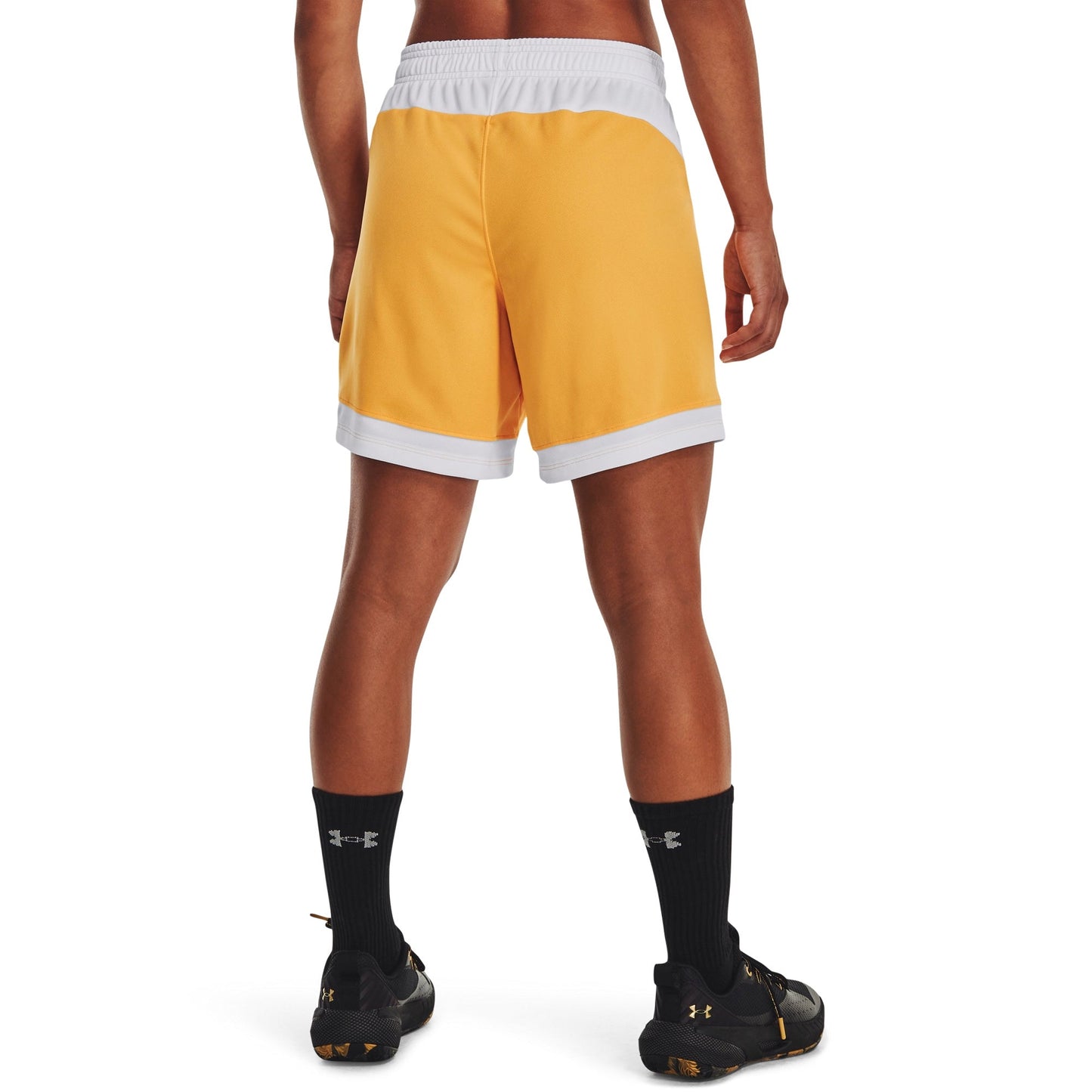 Under Armour Womens UA Basketball Baseline 6" Shorts - Rise/White