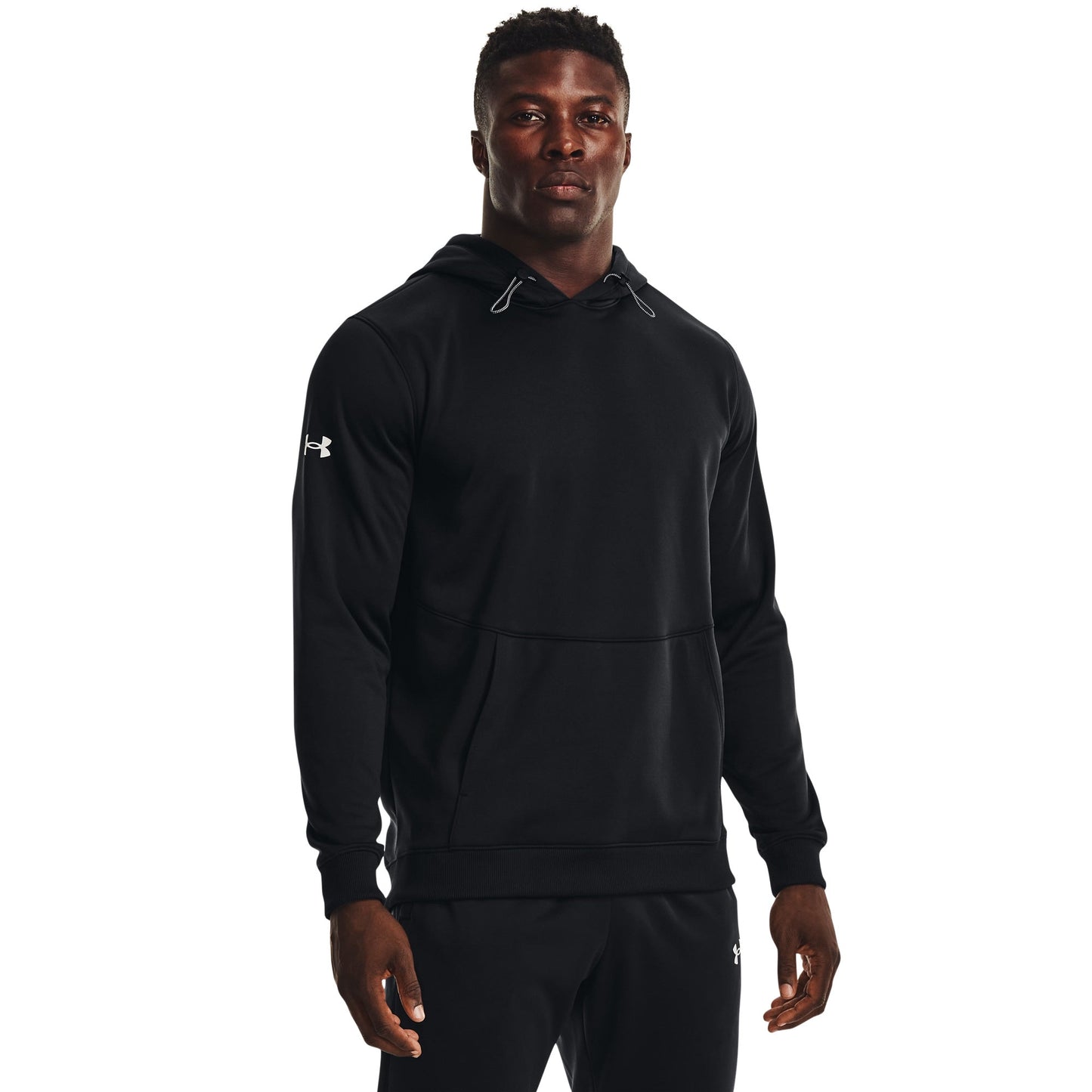 Under Armour Mens UA Storm Fleece Hoody - Black/White