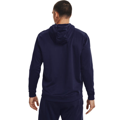 Under Armour Mens UA Storm Fleece Hoody - Midnight Navy/White