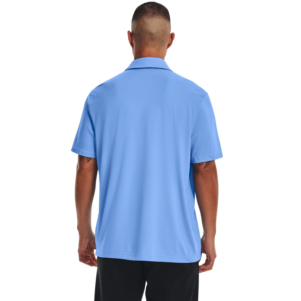 Under Armour Mens UA Tech Polo - Carolina Blue/White