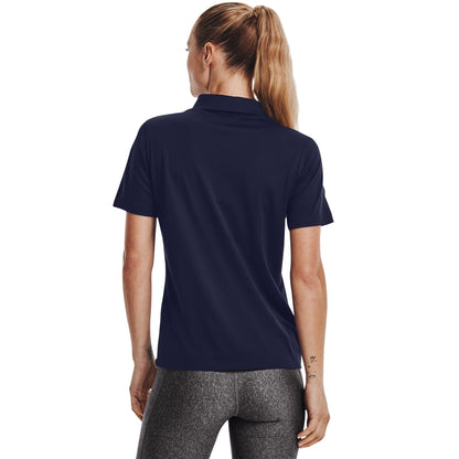 Under Armour Womens UA Tech Polo - Midnight Navy/White