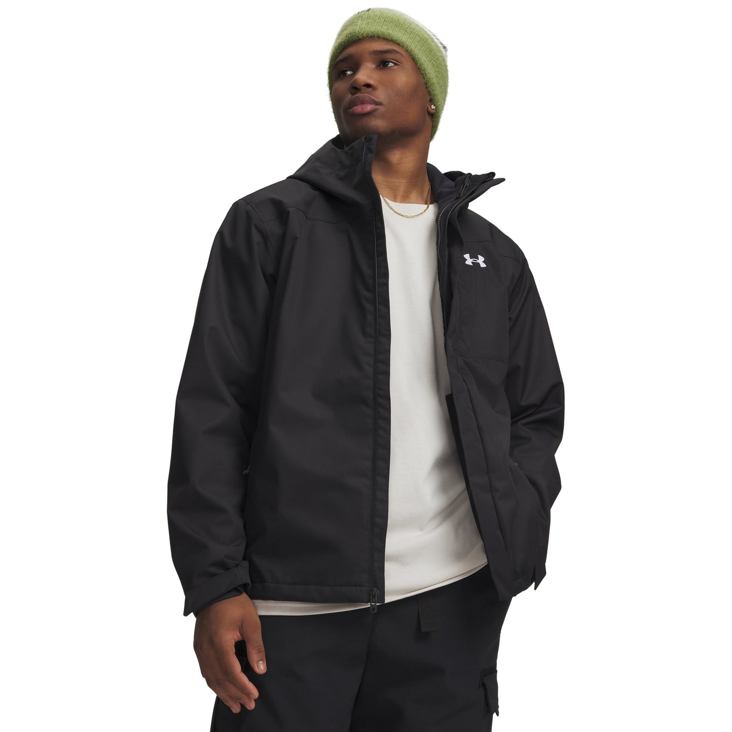Under Armour Mens UA Porter 3-In-1 Jacket - Black/White