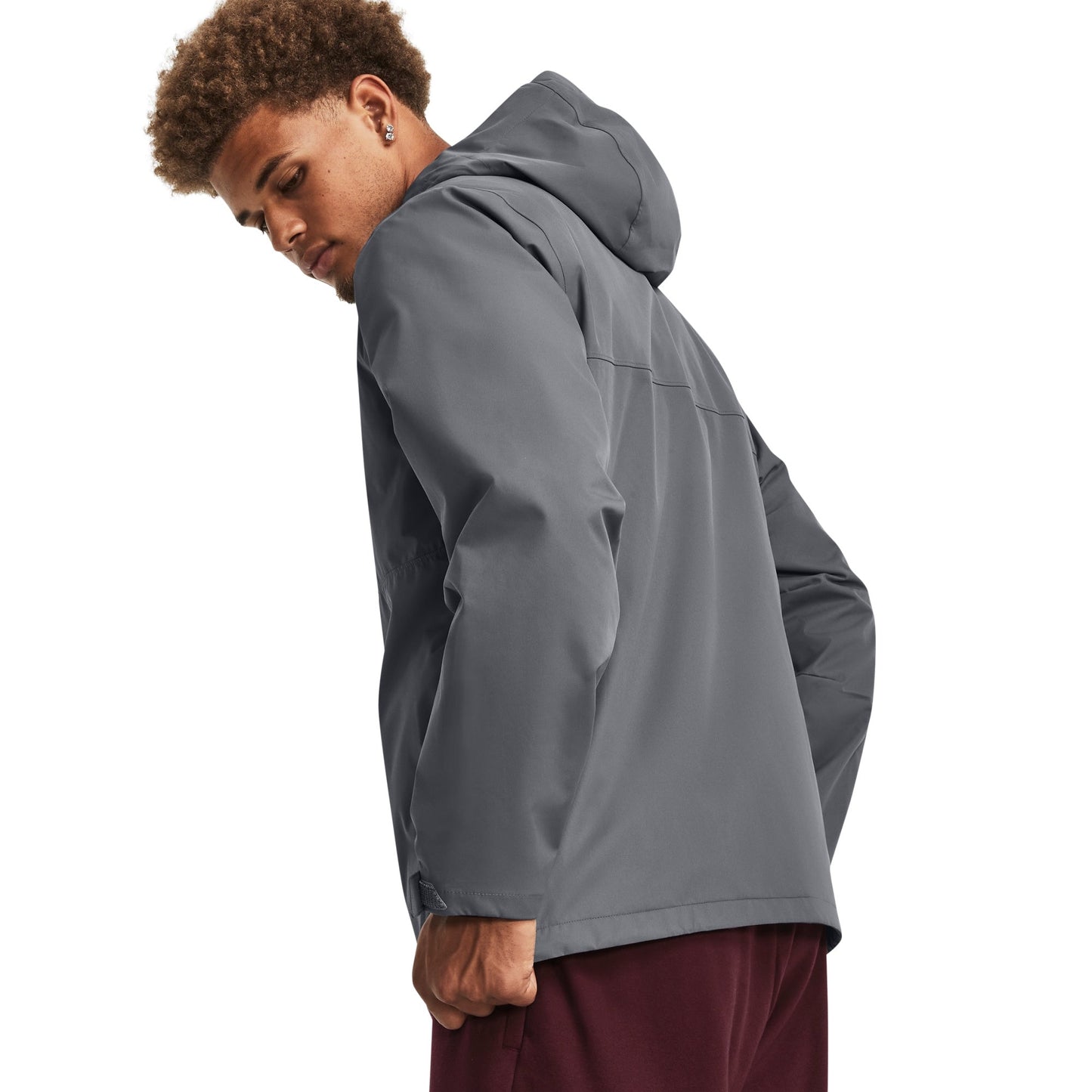 Under Armour Mens UA Porter 3-In-1 Jacket - Pitch Grey/Dark Maroon