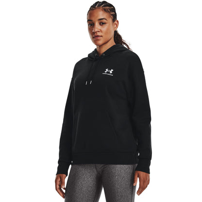 Under Armour Womens UA Essential Fleece Hoodie - Black