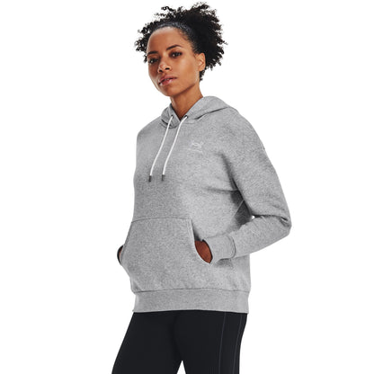 Under Armour Womens UA Essential Fleece Hoodie - Light Grey Heather