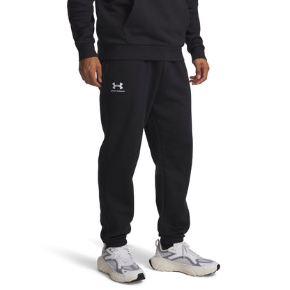Under Armour Mens UA Essential Fleece Jogger - Black