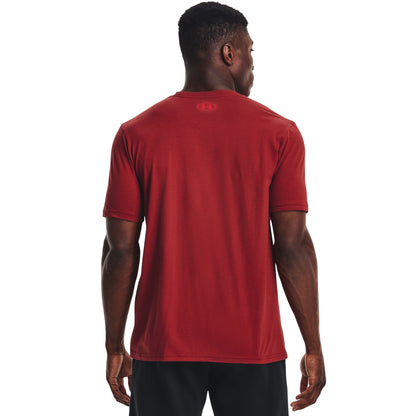 Under Armour Mens UA Woodmark Baseball Short Sleeve - Red