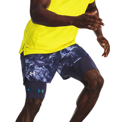 Under Armour Mens UA Vanish Woven 6" Printed Shorts - Blue