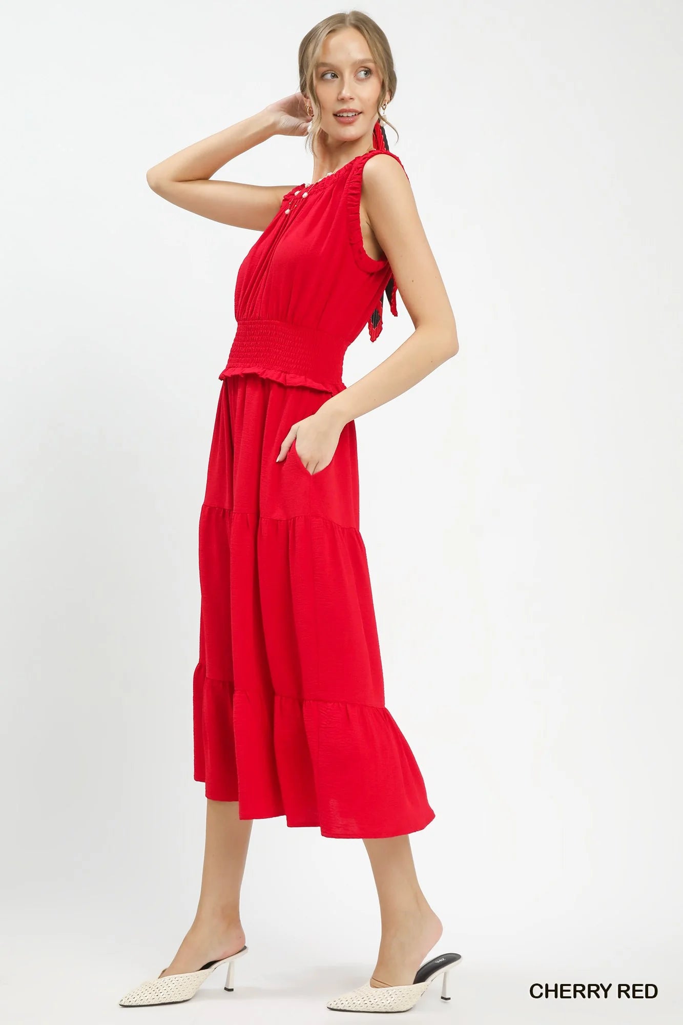 umgee red dress Umgee