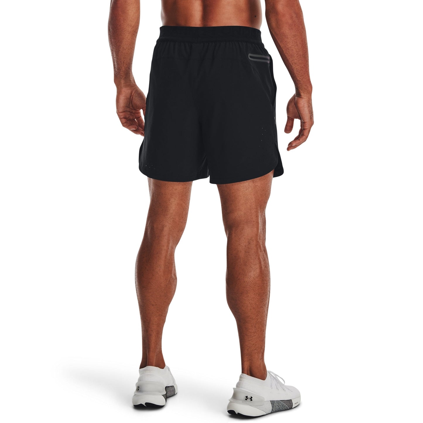 Under Armour Mens UA Peak Woven Shorts - Black/Pitch Gray