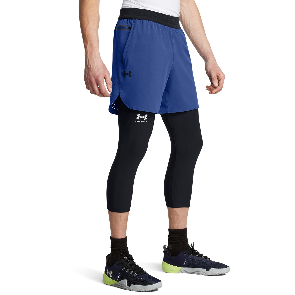 Under Armour Mens UA Peak Woven Shorts - Tech Blue/Black