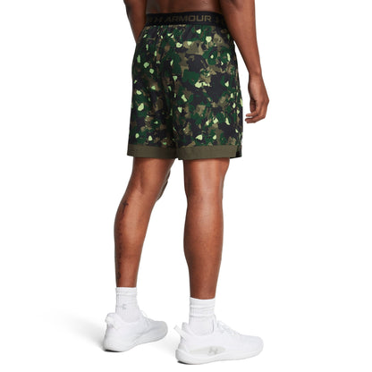 Under Armour Mens UA Vanish Woven 6" Printed Shorts - Green Camo
