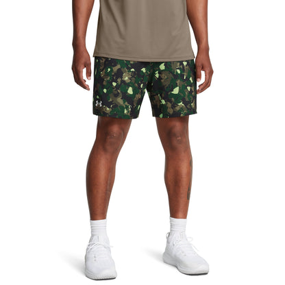 Under Armour Mens UA Vanish Woven 6" Printed Shorts - Green Camo