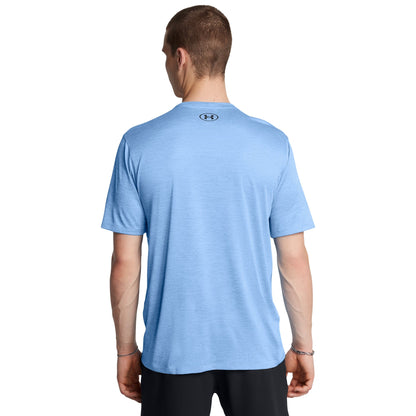 Under Armour Mens UA Tech Vent Athletic Performance T-Shirt - Blue/Tonic/Black