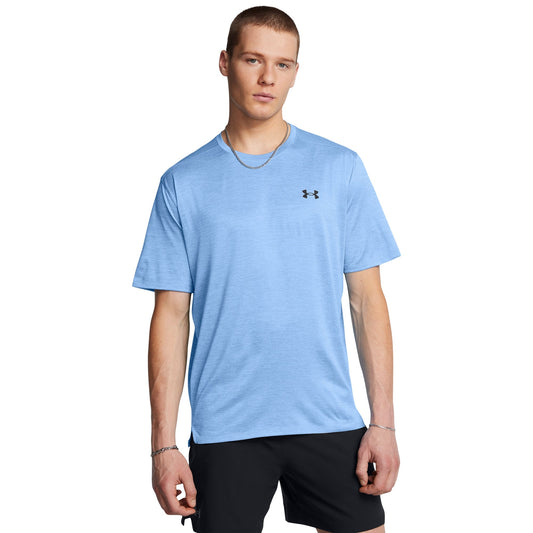 Under Armour Mens UA Tech Vent Athletic Performance T-Shirt - Blue/Tonic/Black