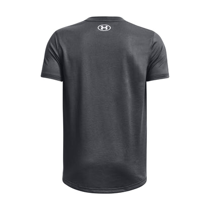 Under Armour Youth Short Sleeve T-Shirt - Grey/White
