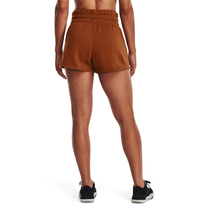 Under Armour Women's Playback Fleece Shorts - Orange