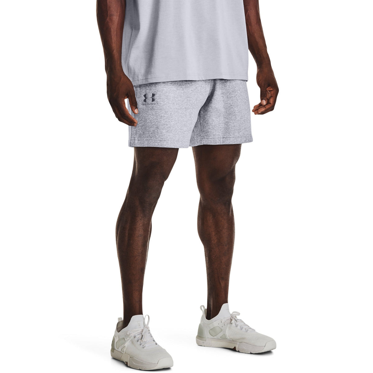 Under Armour Men's Essential Fleece Playback Shorts - Mod Gray