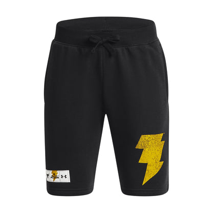 Under Armour Youth Boys' Project Rock Rival Terry Shorts - Black/White