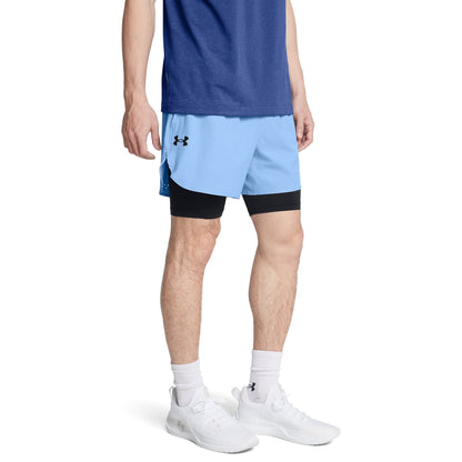 Under Armour Men's Vanish Elite Woven 2-in-1 Shorts - Blue/Black