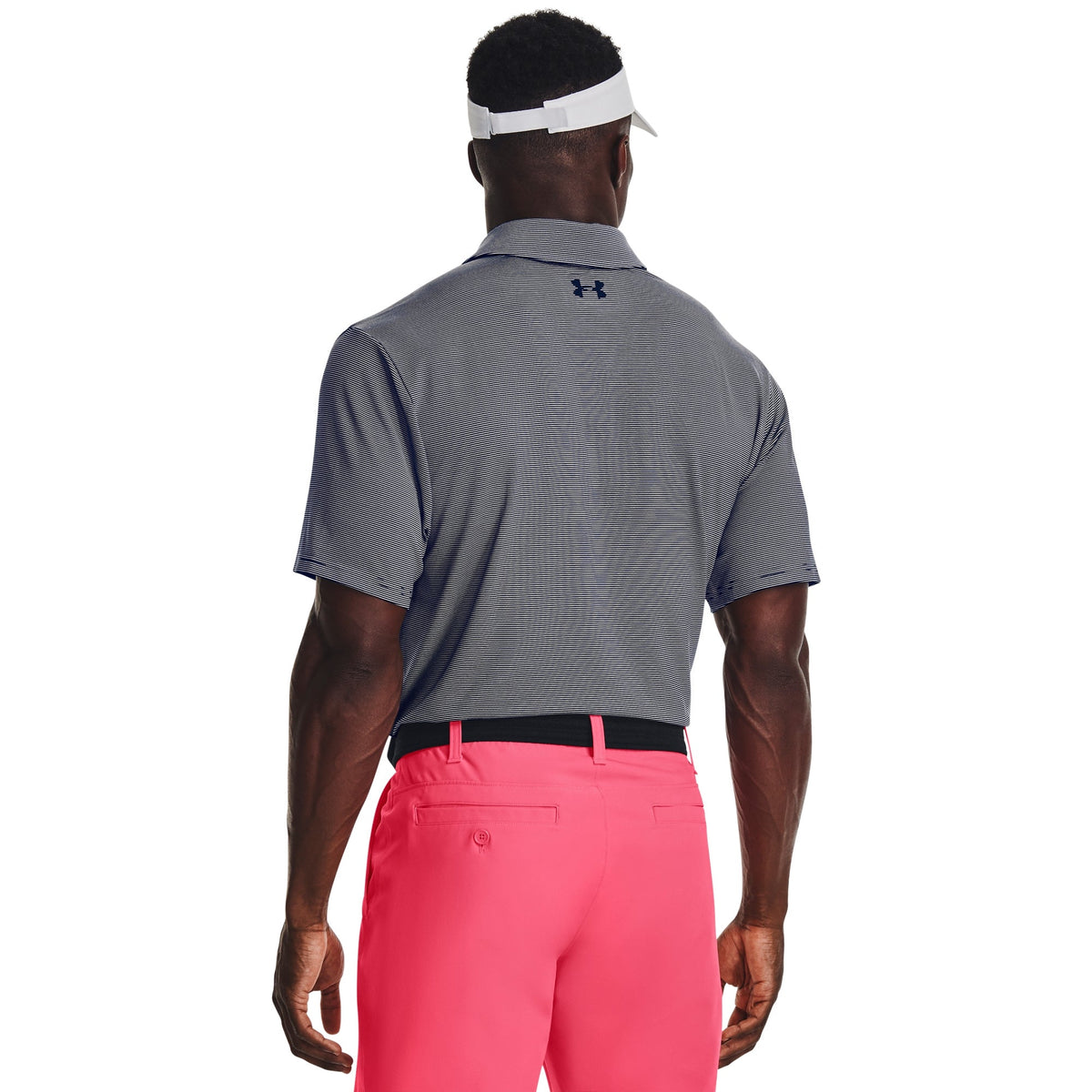 Under Armour Men's Playoff 3.0 Chest Double Stripe Polo Shirt - Navy