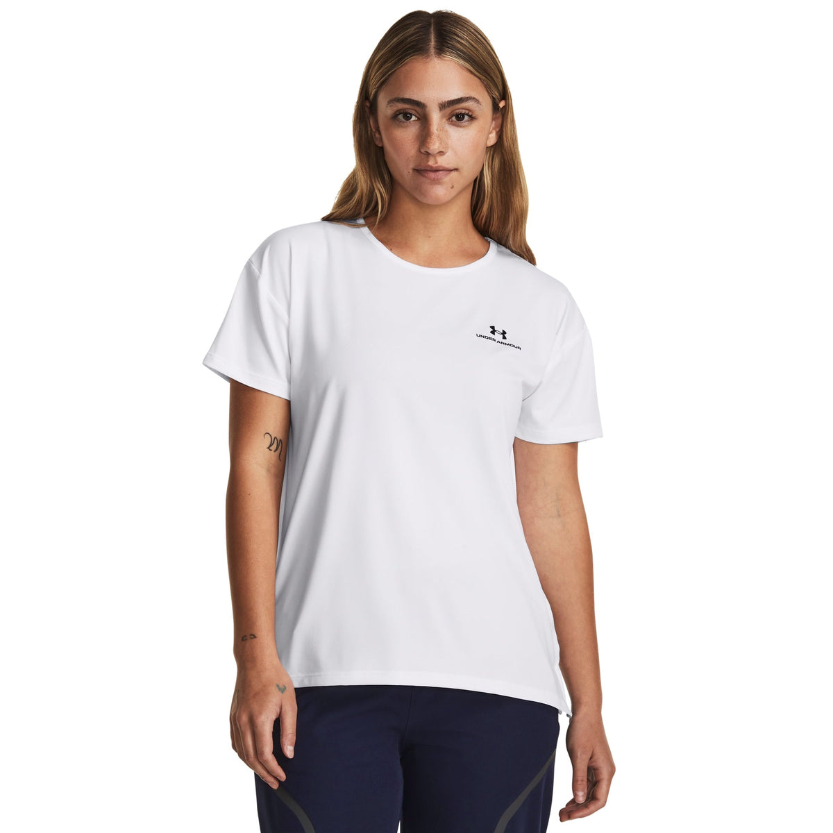 Under Armour Women's Vanish Energy 2.0 Short Sleeve T-Shirt - White/Black