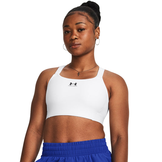 Under Armour Women's HeatGear High-Impact Sports Bra - White