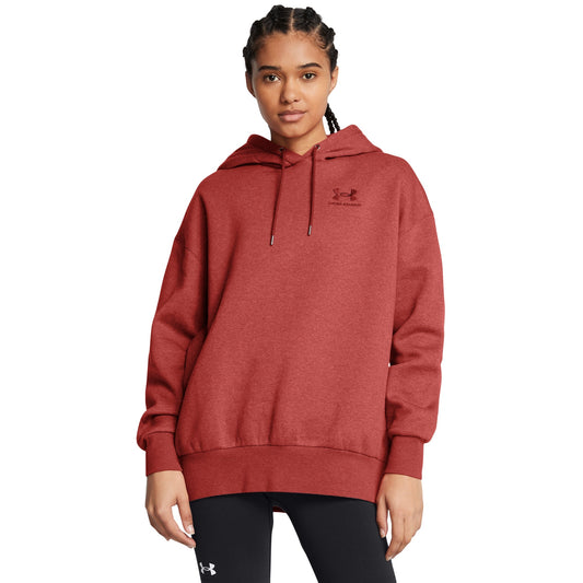 Under Armour Women's Essential Fleece Hoodie - Washed Orange