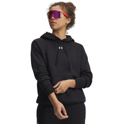 Under Armour Women's Rival Fleece Hoodie - Black/White