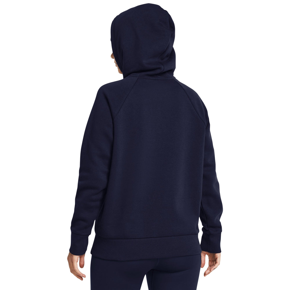 Under Armour Women's Rival Fleece Hoodie - Midnight Navy/White