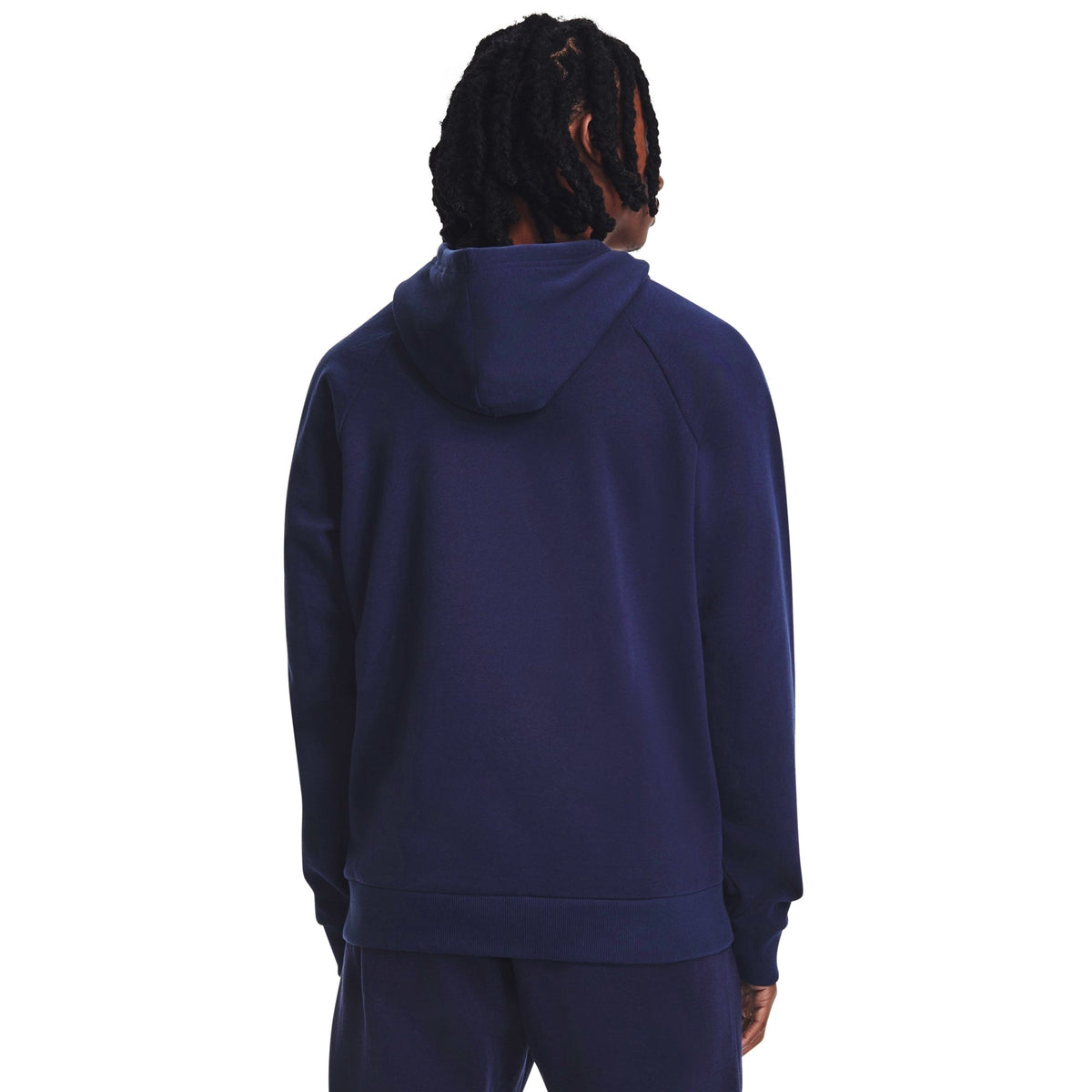 Under Armour Men's Rival Fleece Hooded Sweatshirt - Midnight Navy/White