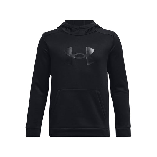 Under Armour Youth Fleece Big Logo Hoodie - Black