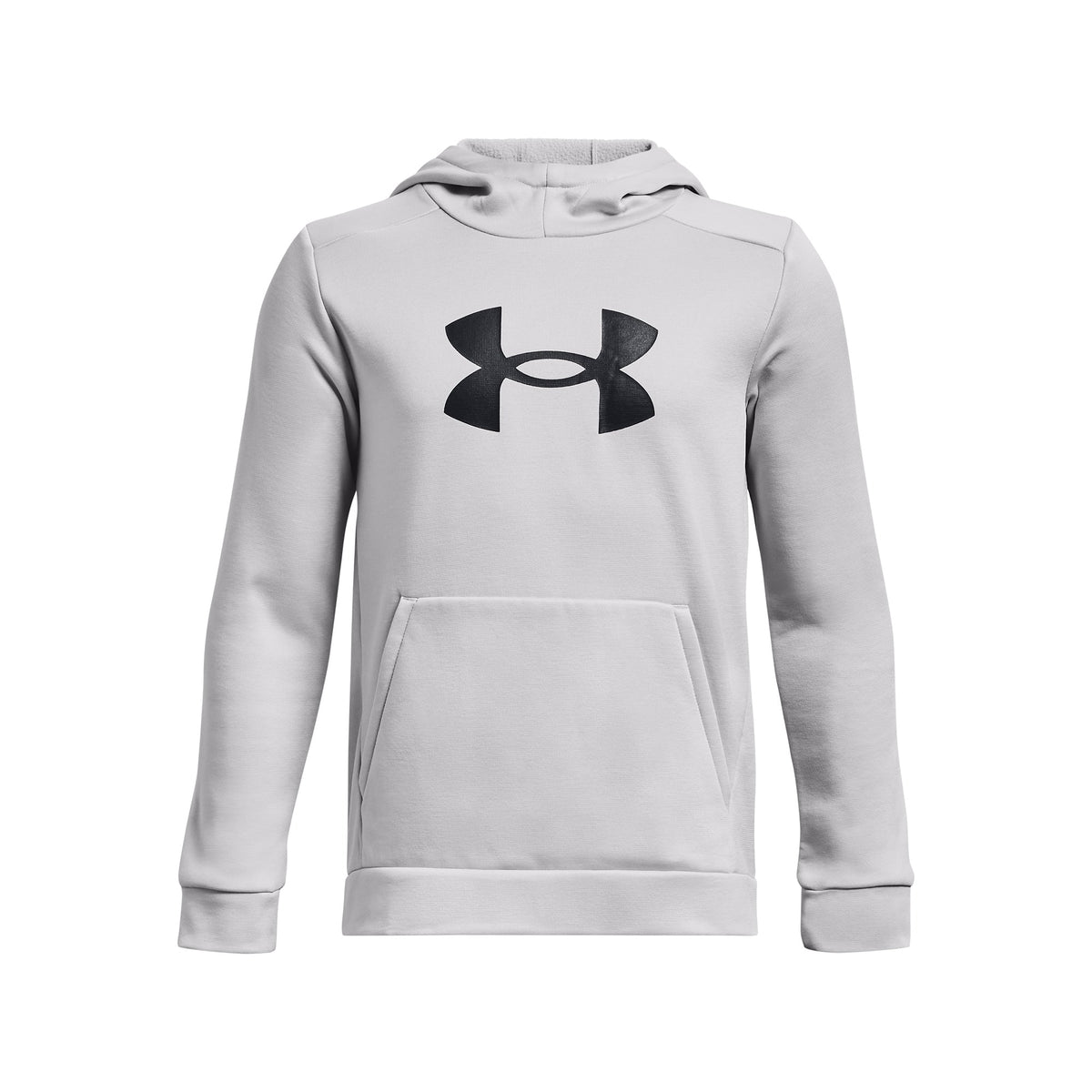 Under Armour Youth Fleece Big Logo Hoodie - Halo Gray/Black