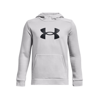 Under Armour Youth Fleece Big Logo Hoodie - Halo Gray/Black