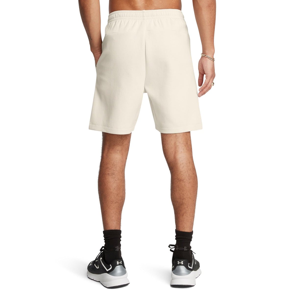 Under Armour Men's Unstoppable Fleece Shorts - Summit White/Black
