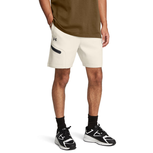 Under Armour Men's Unstoppable Fleece Shorts - Summit White/Black