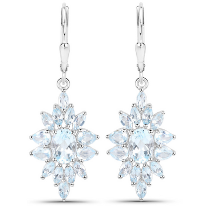 Blue Topaz Gemstone Jewelry Set