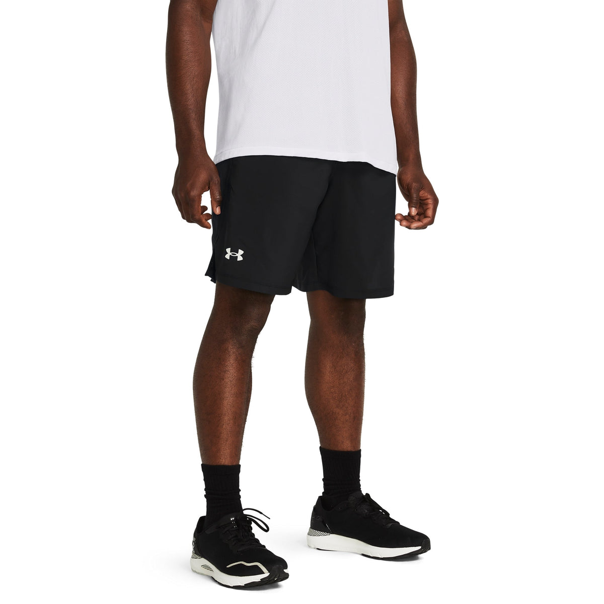 Under Armour Men's Launch Run 9 Shorts - Black/Black/Reflective