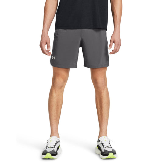 Under Armour Men's Launch Run 9 Shorts - Castlerock/White/Reflective