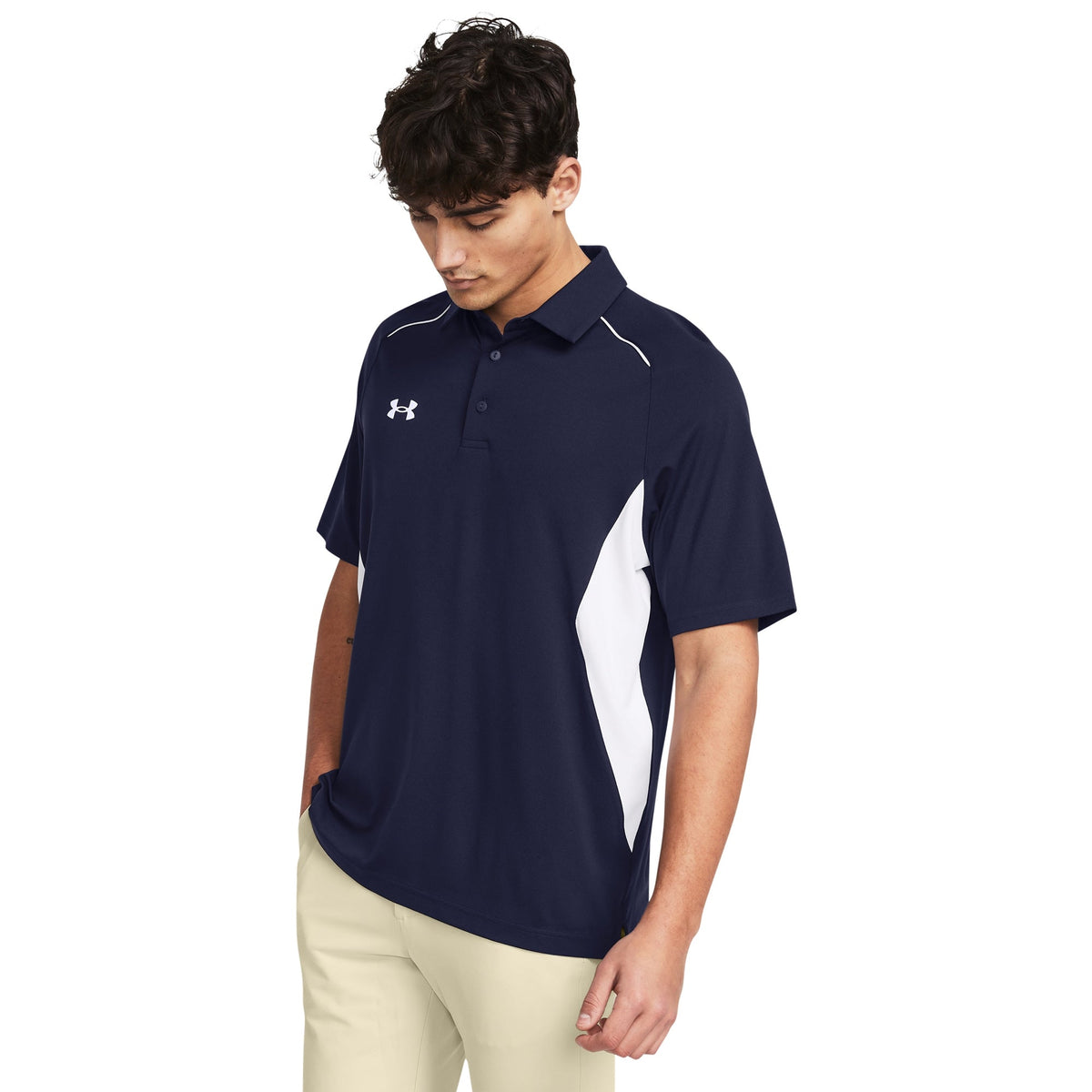 Under Armour Men's Title Polo - Midnight Navy/White