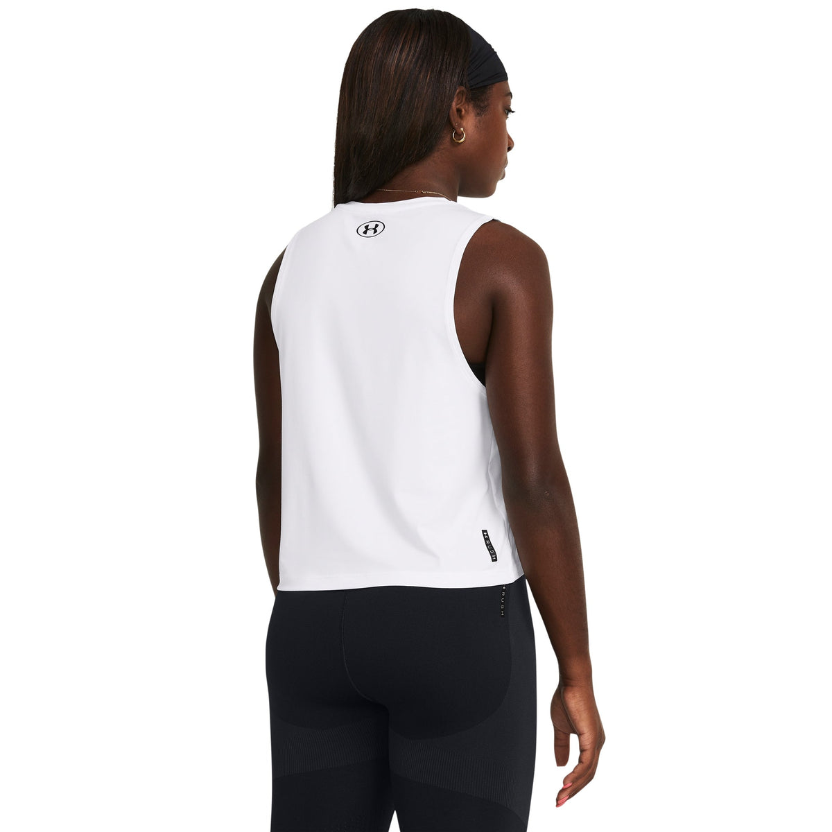 Under Armour Women's Vanish Energy Crop Tank Top - White