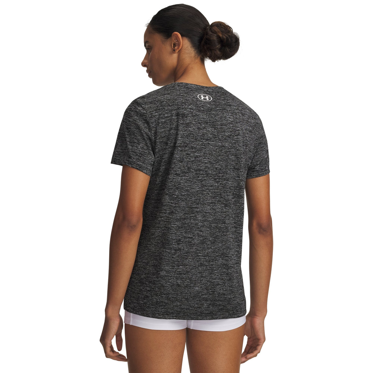 Under Armour Women's Tech Solid V-Neck T-Shirt - Black