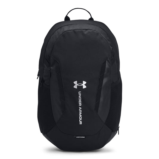 Under Armour Unisex Hustle 6.0 Backpack - Black/White